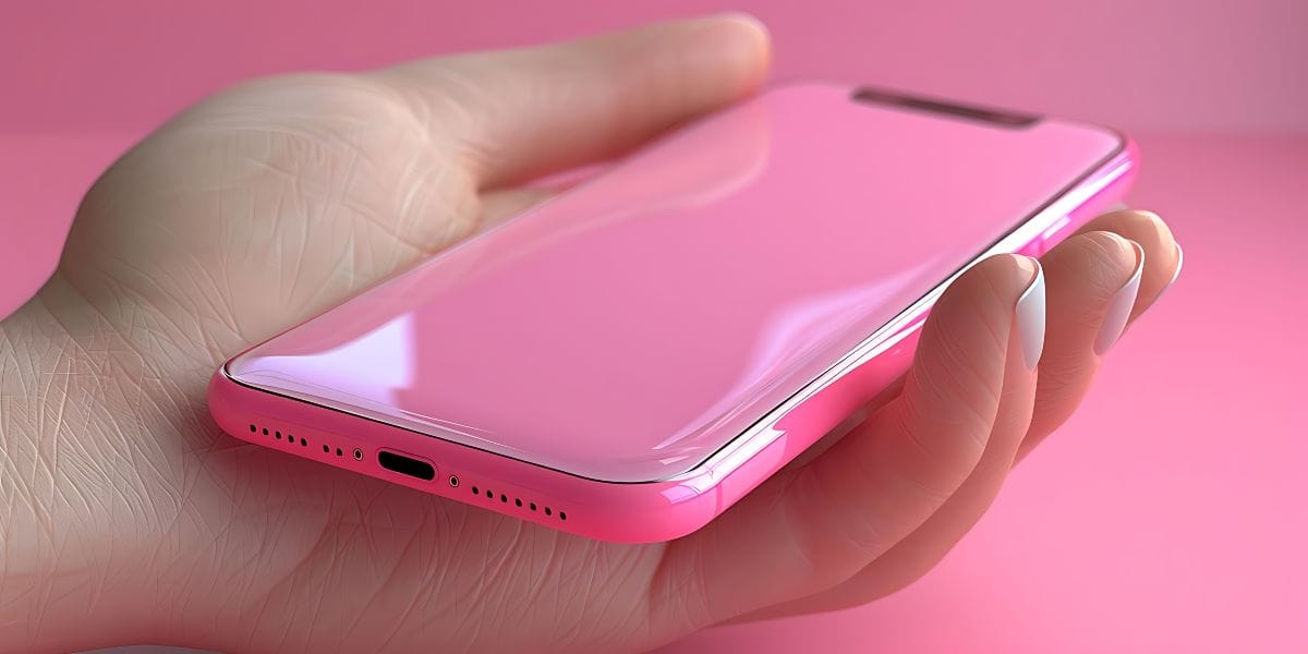 móvil rosa