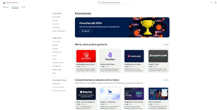 extensiones de chrome