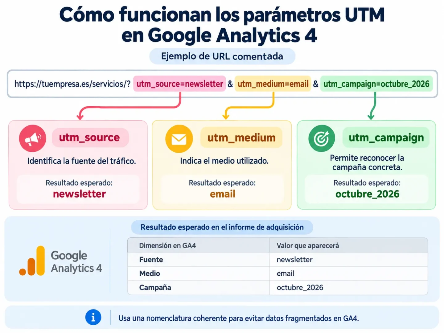UTM en Google Analytics 4