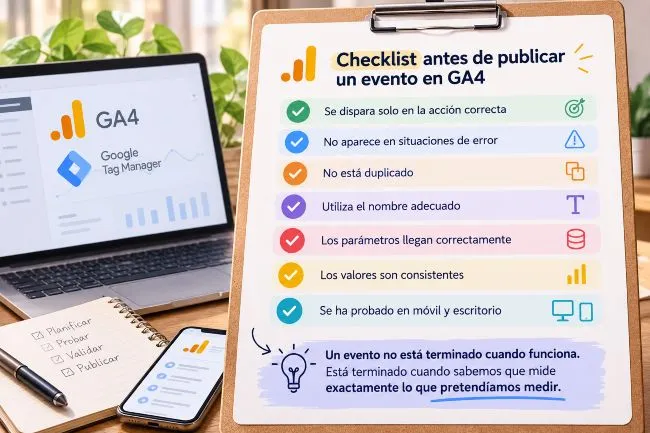 checklist eventos ga4